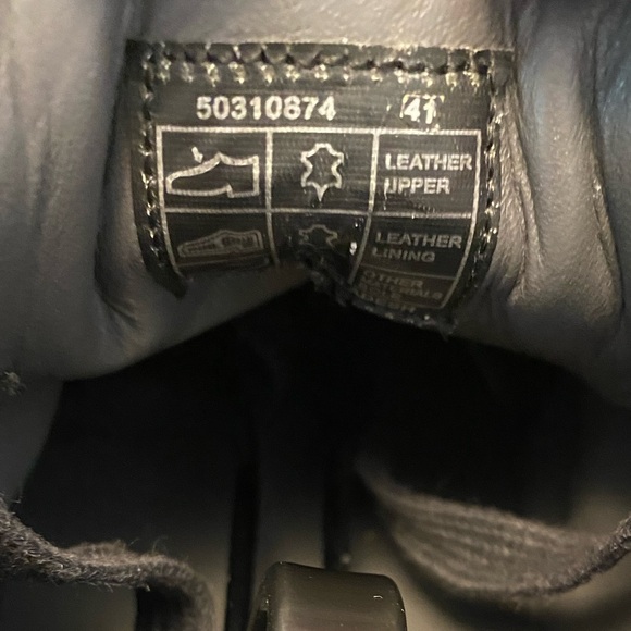 Hugo Boss Black Leather Sneakers EUR 41 US 8 - Picture 8 of 9